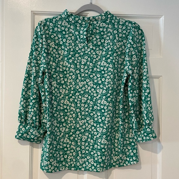 Adrianna Papell Green Floral Top – Size Small - Picture 4 of 10